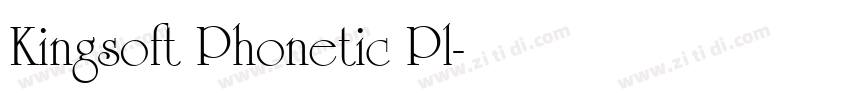 Kingsoft Phonetic Pl字体转换